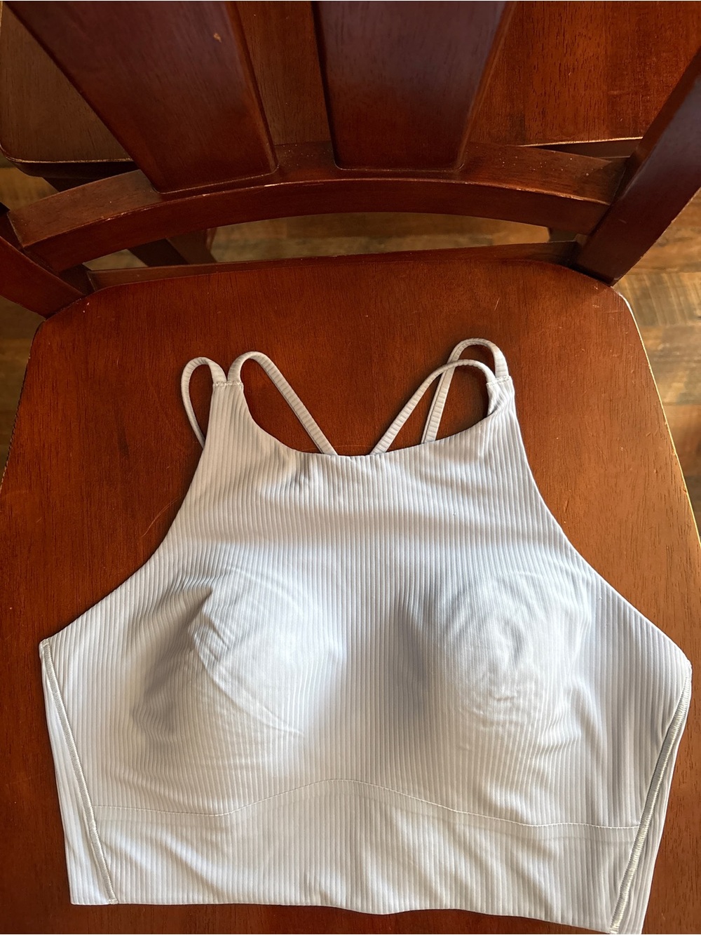 lululemon athletica Nulu Ribbed High-Neck Yoga Bralette - Light Blue
